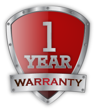 one year warranty logo